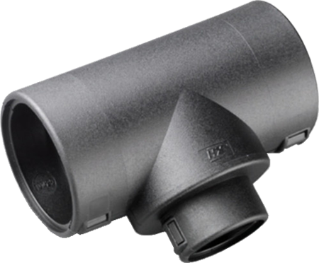 T-koppling för korrugerad plastslang, NW17-NW17-NW17